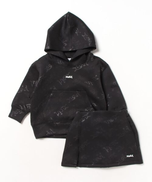 「X-girl Stages」 「KIDS」セットアップ 90cm ブラック キッズ_画像2