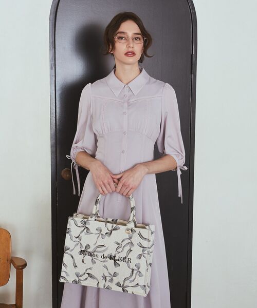 「Maison de FLEUR」 トートバッグ FREE ブラック レディース_画像2