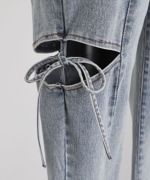 「DearMyLoveRose」 デニムパンツ MEDIUM グレー レディース_画像7