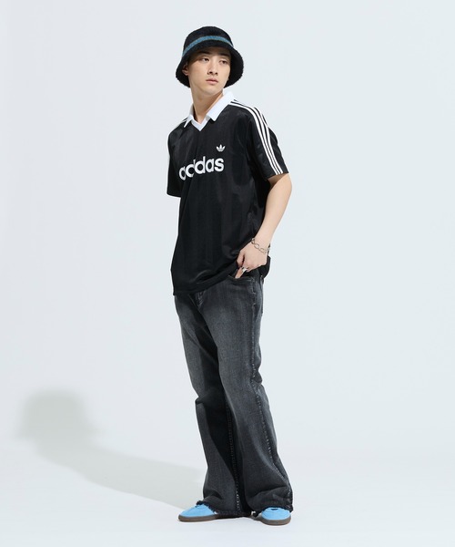 アディダスオリジナルス　アーカイブカラーエンジニアードジャージ　2XL　ブルー adidas（アディダス） adidas tシャツ アーカイブカラーエンジニアード