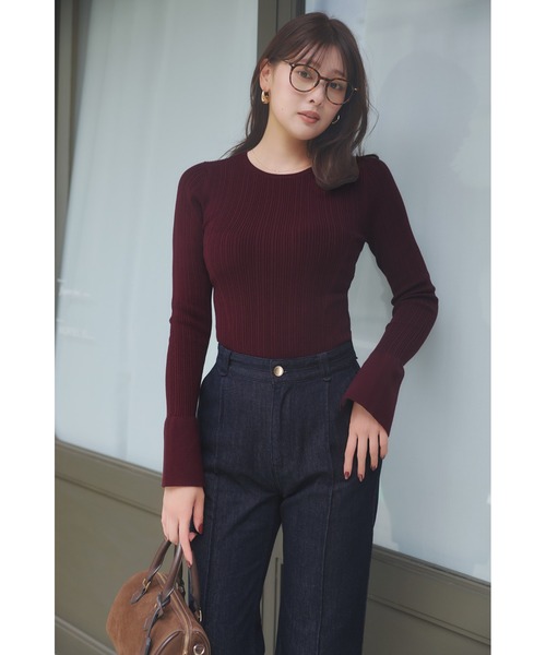 Her lip to tシャツ Essential Rib Knit Top レディース : ZOZOTOWN