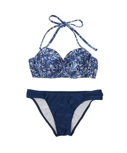 シードレス 水着 通販 Paypayモール フラワーペイズリー柄フロントギャザービキニ Zozotown Paypayモール店 この