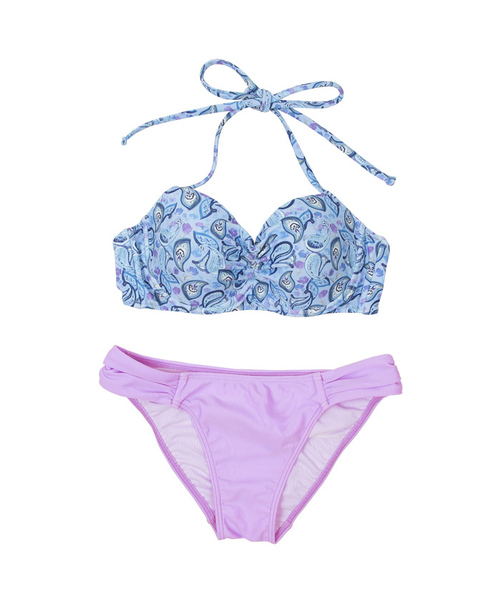 シードレス 水着 通販 Paypayモール フラワーペイズリー柄フロントギャザービキニ Zozotown Paypayモール店 この