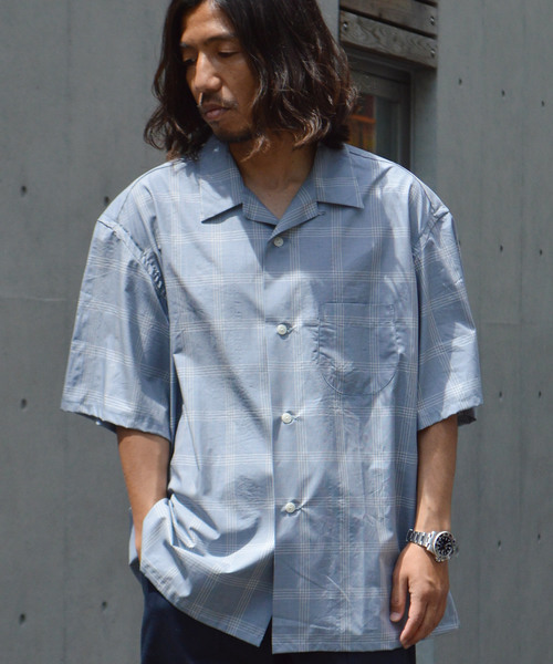 ROOP TOKYO シャツ TOWNCRAFT/タウンクラフト CHECK OPEN SS SHIRTS