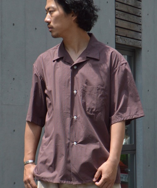 ROOP TOKYO シャツ TOWNCRAFT/タウンクラフト CHECK OPEN SS SHIRTS