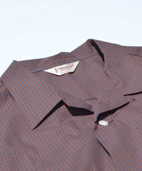 ROOP TOKYO シャツ TOWNCRAFT/タウンクラフト CHECK OPEN SS SHIRTS