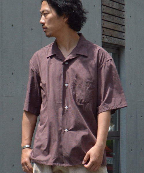 ROOP TOKYO シャツ TOWNCRAFT/タウンクラフト CHECK OPEN SS SHIRTS
