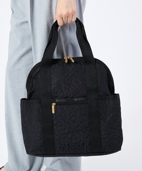 美品DOUBLE TROUBLE BACKPACK パフィーブロッサムズ DOUBLE TROUBLE BACKPACKリサイクルドブラックJP（バックパック