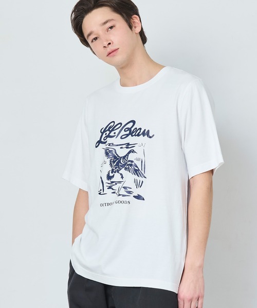 L.L.Bean（エルエルビーン） tシャツ レイクウォッシュ・オーガニック