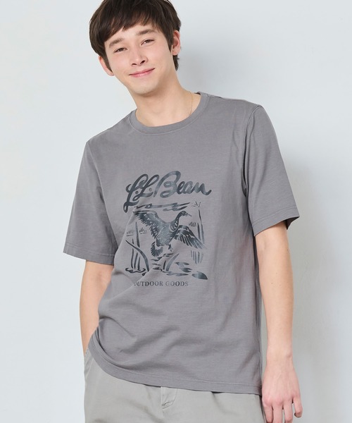 L.L.Bean（エルエルビーン） tシャツ レイクウォッシュ・オーガニック