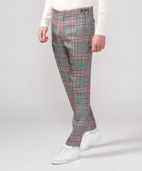 パンツ Caban レーヨンチェック テーパードパンツ 通販 ボトムス パンツ テーパードパンツファッション Zozotown 店 Zozotown