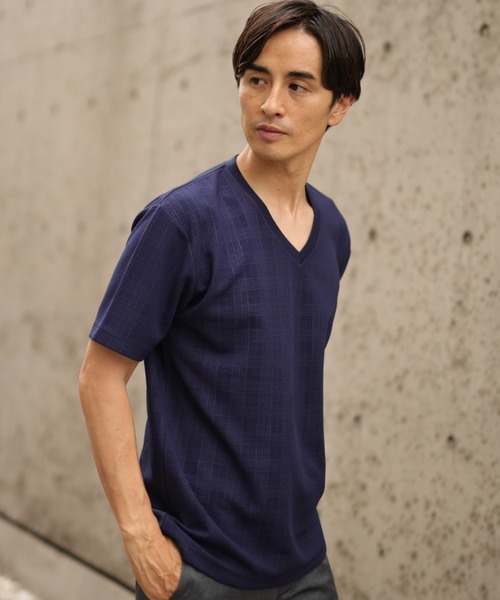 tシャツ Tシャツ シャドーチェックジャガードTシャツ|ZOZOTOWN |03