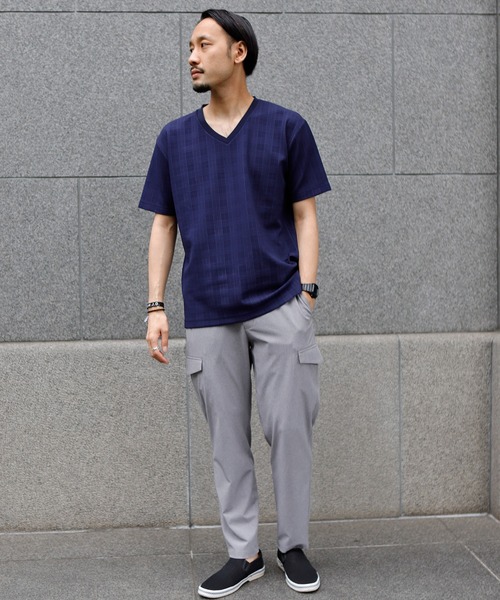 tシャツ Tシャツ シャドーチェックジャガードTシャツ|ZOZOTOWN |06