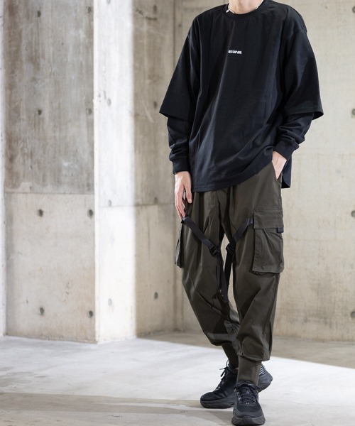 JOHN'S CLOSET カーゴパンツ 「13」バックル＆テープ付き