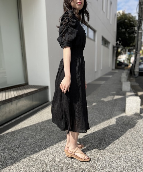 ワンピース 刺繍ギャザースリーブワンピース Zozotown Paypayモール店 通販 Paypayモール