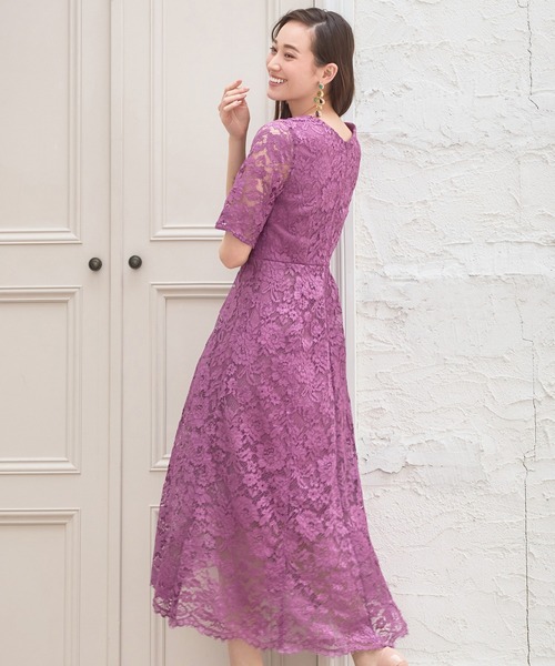DRESS+（ドレスプラス） ワンピース ドレス ワンピース レース 披露宴