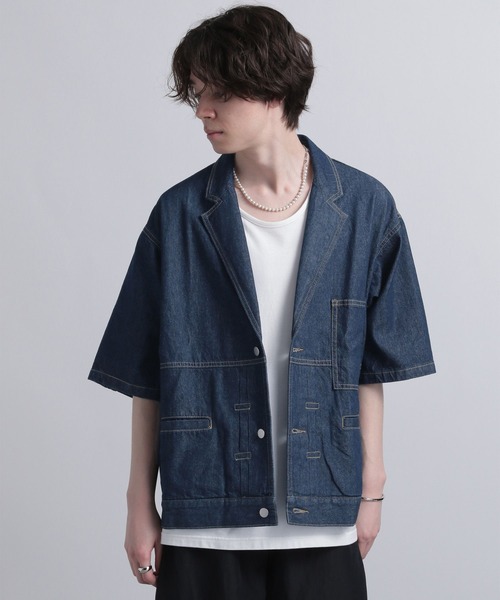 シャツ ブラウス シャツ デニムシャツジャケット Hare デニムシャツジャケット Hare ファッション Zozotown トップス 通販 店