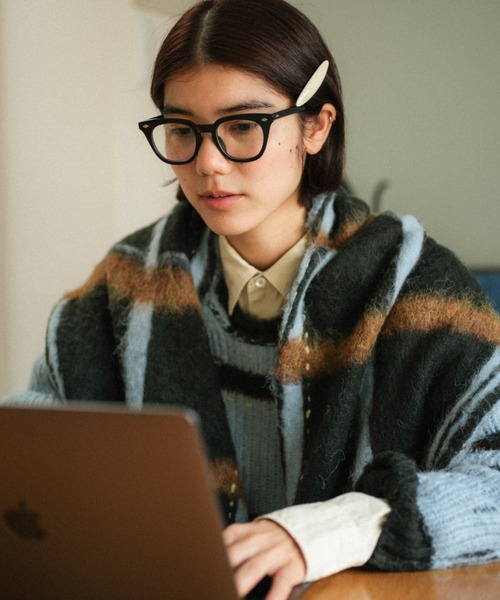 PAMM（パム） マフラー ストール 透明な空気のチェックマフラー