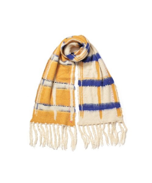 PAMM（パム） マフラー ストール 透明な空気のチェックマフラー