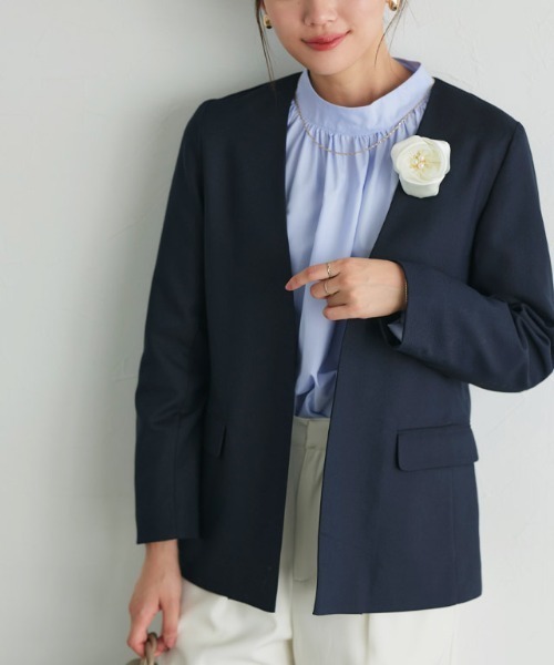 Pierrot（ピエロ） ジャケット ノーカラージャケット ノーカラー