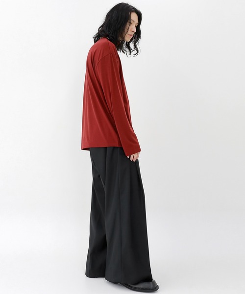 【値下げ】attisession ベルト2タックワイドパンツ　ネイビー アティセッションのネイビー ベルトの商品一覧｜ユナイテッド