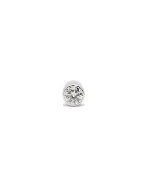 ピアス 5mm モアサナイト モダン ピアス Pt900/プラチナ900 メンズ レディース ユニセックス メンズ レディースの画像