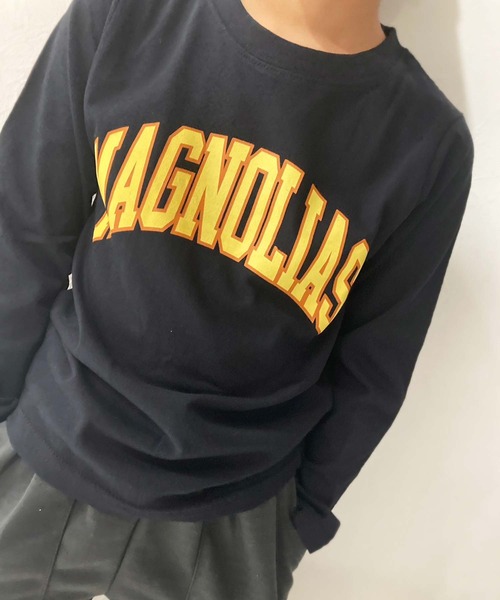 ZIーON（ジーオン） tシャツ カレッジロゴプリントロンT キッズ 子供服