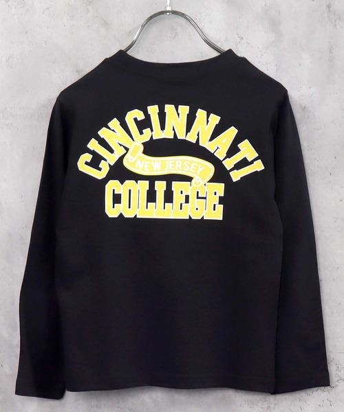 ZIーON（ジーオン） tシャツ カレッジロゴプリントロンT キッズ 子供服