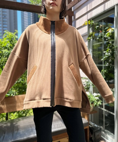 AVIE（アビィ） ブルゾン アウター 裏起毛テントラインリブブルゾン