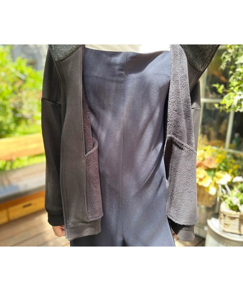 AVIE（アビィ） ブルゾン アウター 裏起毛テントラインリブブルゾン