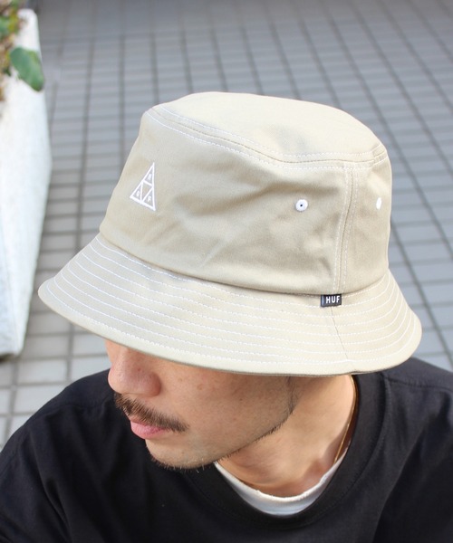 HUF（ハフ） 帽子 ハット メンズ HUF SET TT BUCKET バケットハット 綿