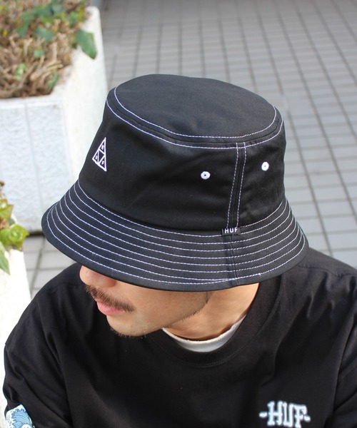 HUF（ハフ） 帽子 ハット メンズ HUF SET TT BUCKET バケットハット 綿