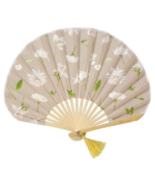 木製 扇子 花柄 Wpc. 「plantica×Wpc.」ギフトボックス入りフラワー扇子