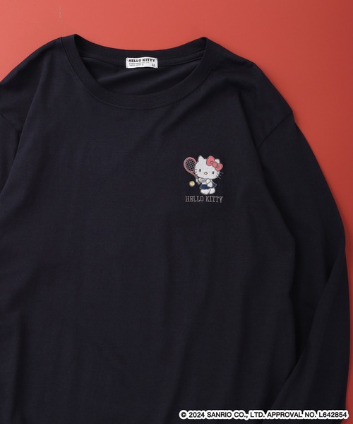 【新品未使用】総柄ロングTシャツ　ジェラピケ　サンリオ　キティ 1131368.jpg