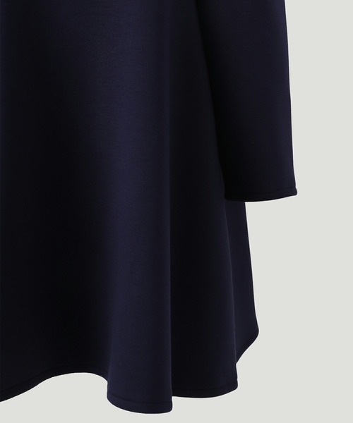 HUIT bouquet tシャツ 襟付き ボンディング フレア トップス