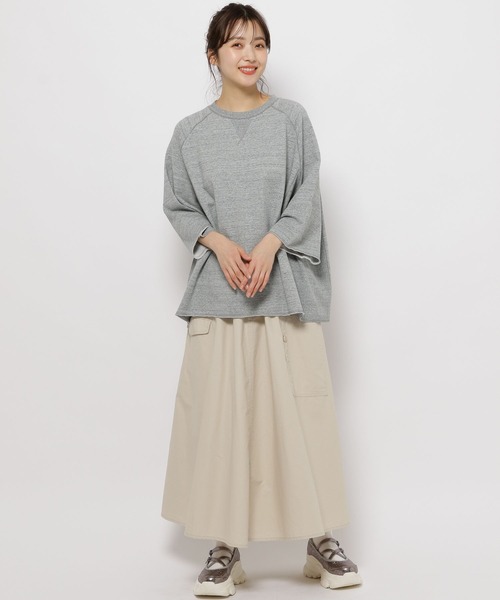 tシャツ Tシャツ ミニ裏毛ステッチプルオーバー レディース : 81675159 