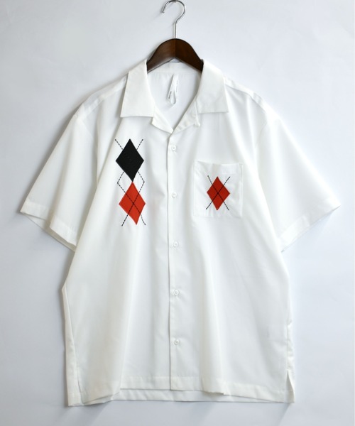PEARLY GATES - アルチビオarchvio   シャツ38 Starting Over シャツ argyle embroidery open collar shirt