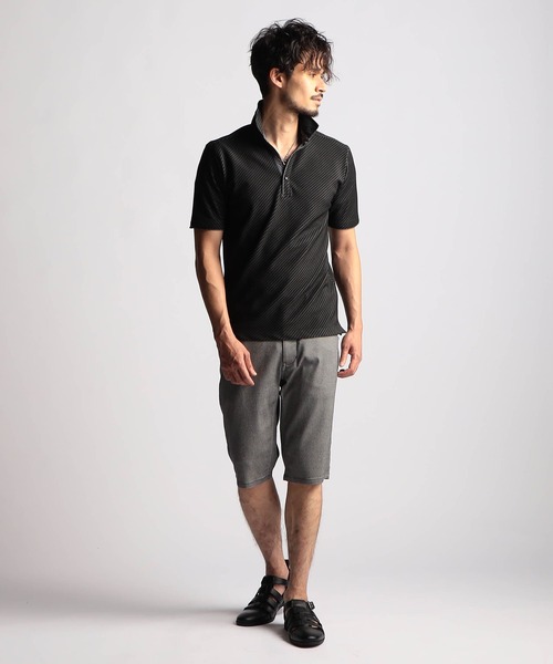 NICOLE CLUB FOR MEN パンツ ガムストレッチ デザインハーフ