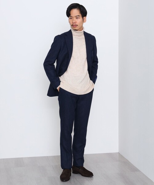 BEAMS HEART ジャケット テーラードジャケット フランネル 3ボタン 