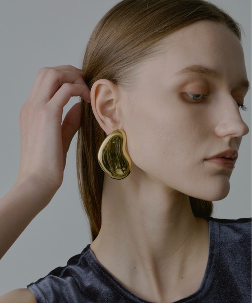 ピアス 「金属アレルギー対応」Heart Leaf Pierce/ハートリーフピアス  