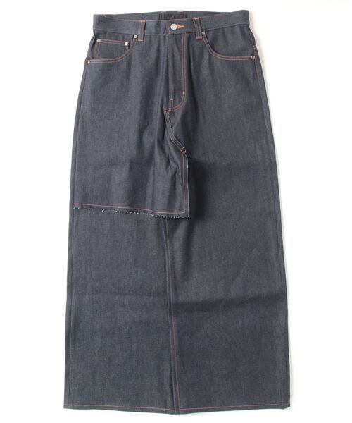 ワイドパンツ ジーンズ SHOOP/シュープ/SKIRT WIDE DENIM PANTS メンズの画像