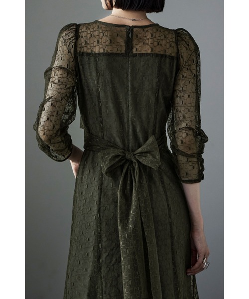 etoll.（エトル） ドレス カシュクールデザインフレアドレス