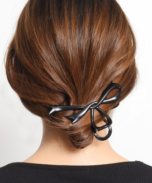 【N.266】ハンドメイドヘアクリップ　リボン　ドライフラワー ハンドメイド レジンドライフラワー 花型 ヘアクリップ - メルカリ