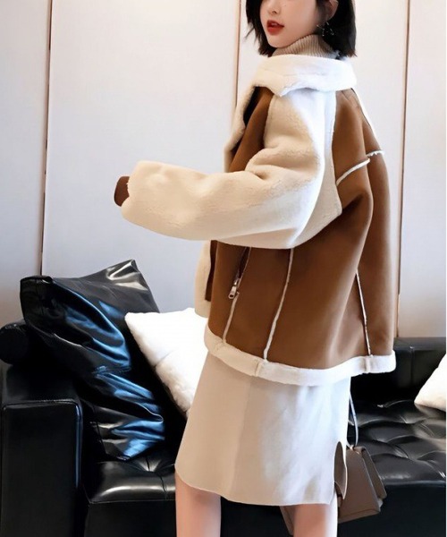 INASTUDIOS（イーナストゥディオス） ムートンコート ボアコート