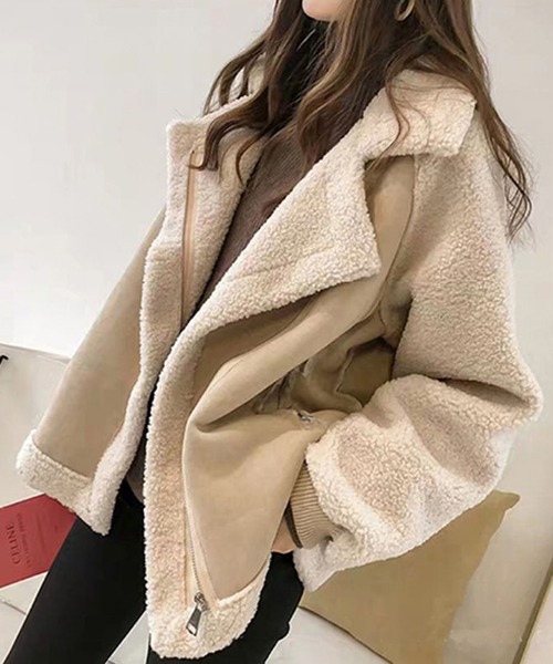 INASTUDIOS（イーナストゥディオス） ムートンコート ボアコート