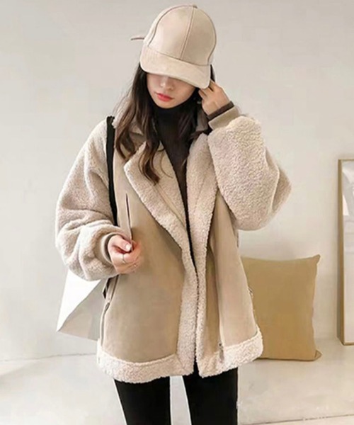 INASTUDIOS（イーナストゥディオス） ムートンコート ボアコート