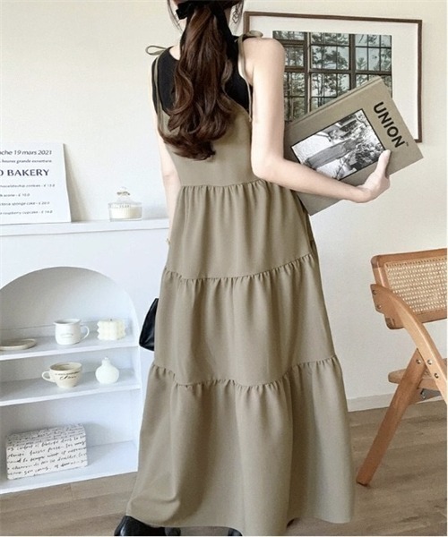 Dream garden（ドリームガーデン） ワンピース 前後2WAY マキシ丈