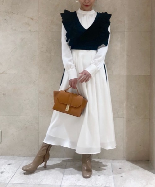 CELFORD」 コンビワンピース 38 ブラック レディース : 85708159  