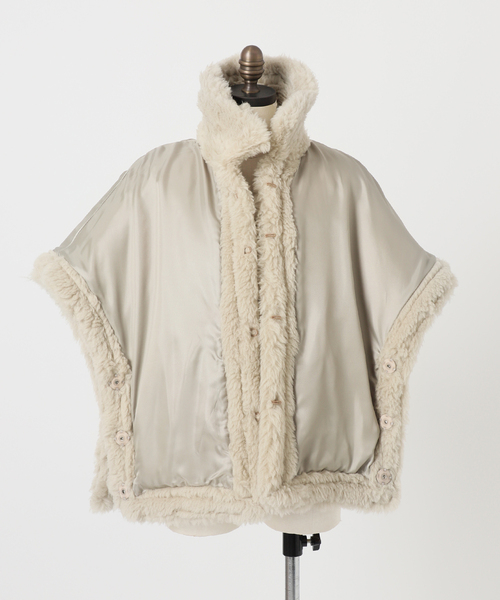 TICCA（ティッカ） ポンチョ Woolファーポンチョ 0243410033