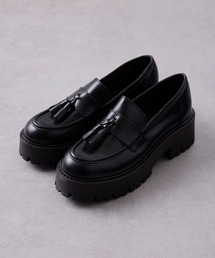 ENESS タッセルローファー eness ローファー 「ENESS」track sole leather tassel loafer